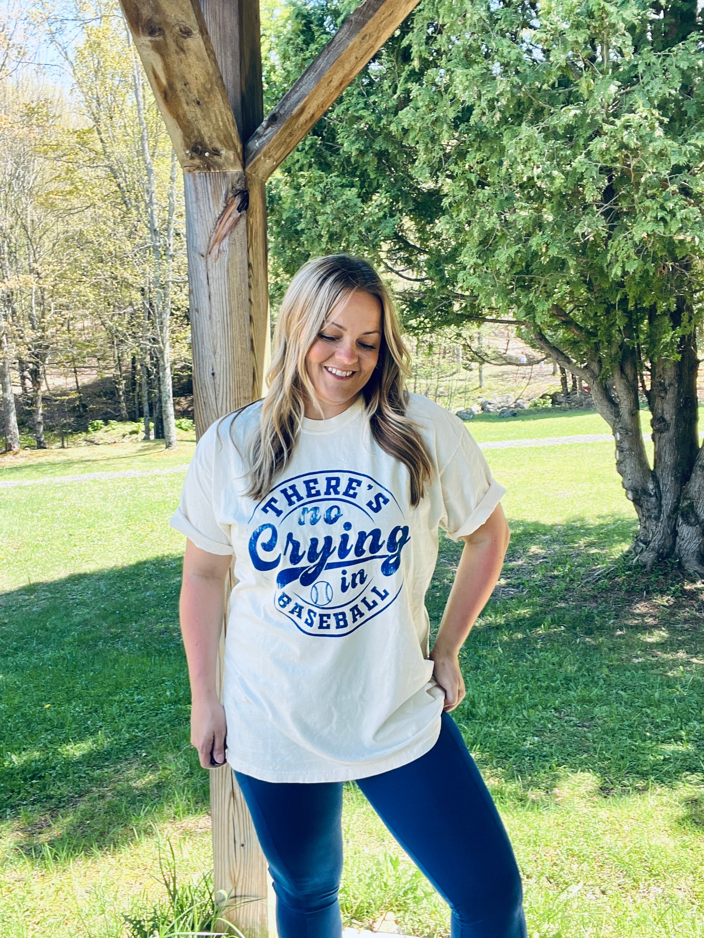 There's No Crying in Baseball Tee