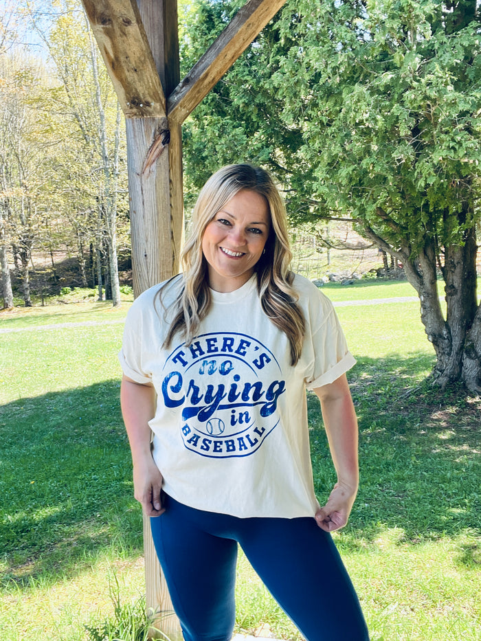 There's No Crying in Baseball Tee