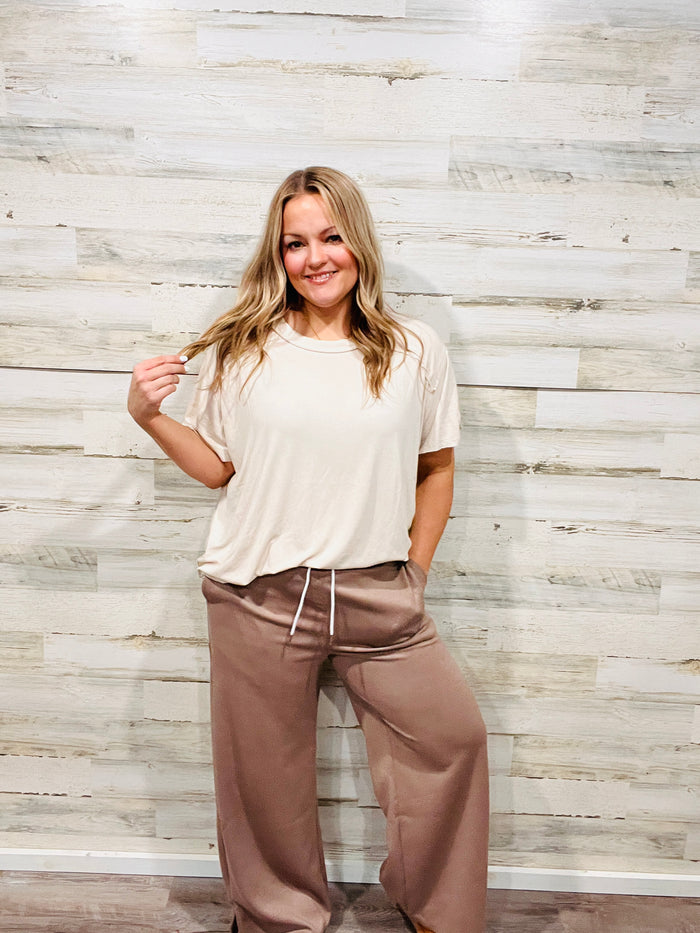 🤍 Live In Cocoa Scuba Sweatpants
