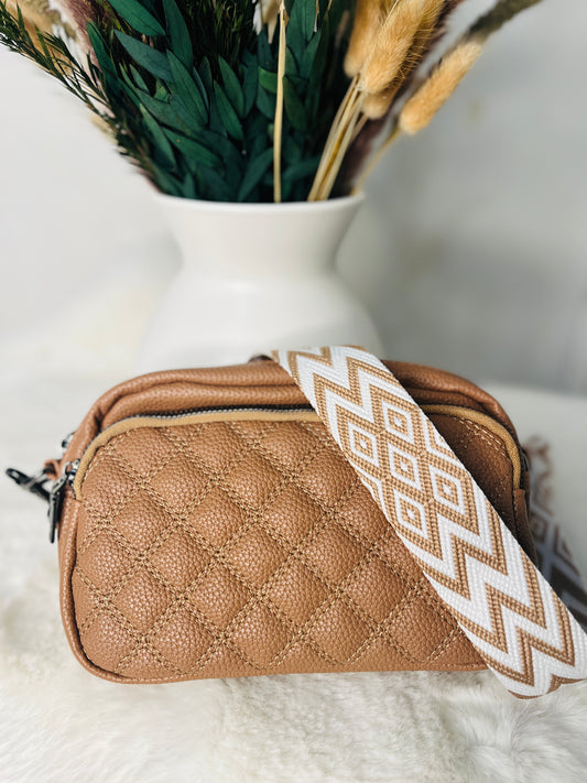 🤍Ash Mocha Vegan Leather Crossbody