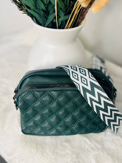 🤍Emerald Vegan Leather Crossbody