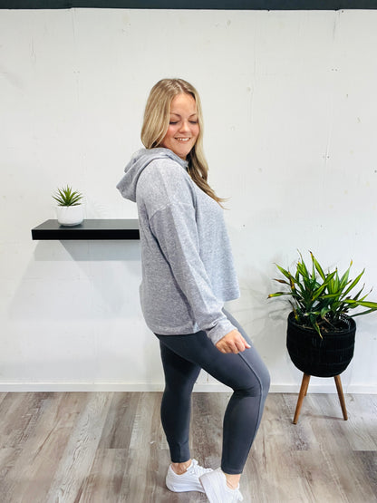 🤍Asher Gray Hooded Sweater