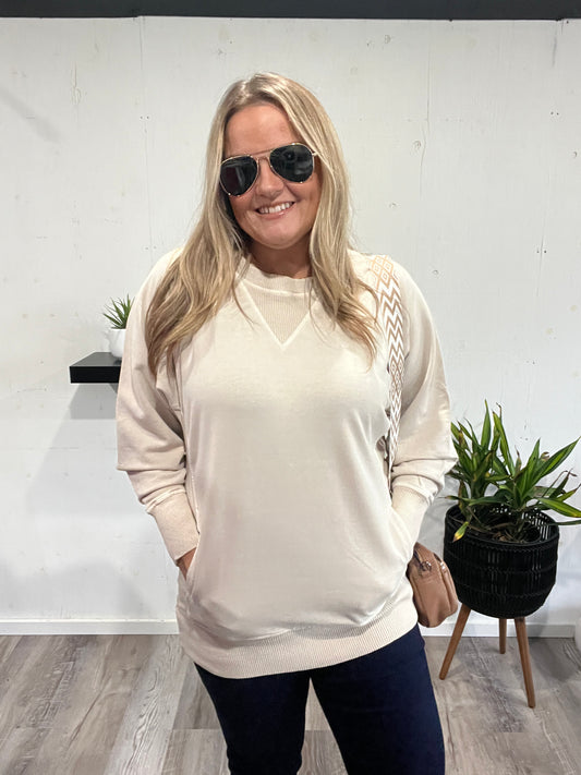 🤍 Sandy Beach French Terry Pullover