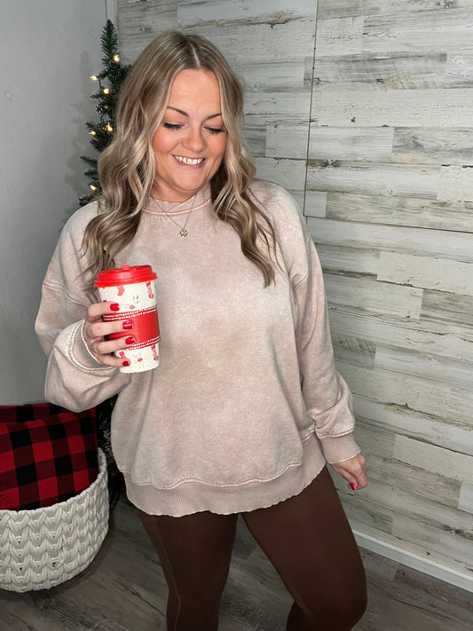 Iced Cocoa Cloud Pullover